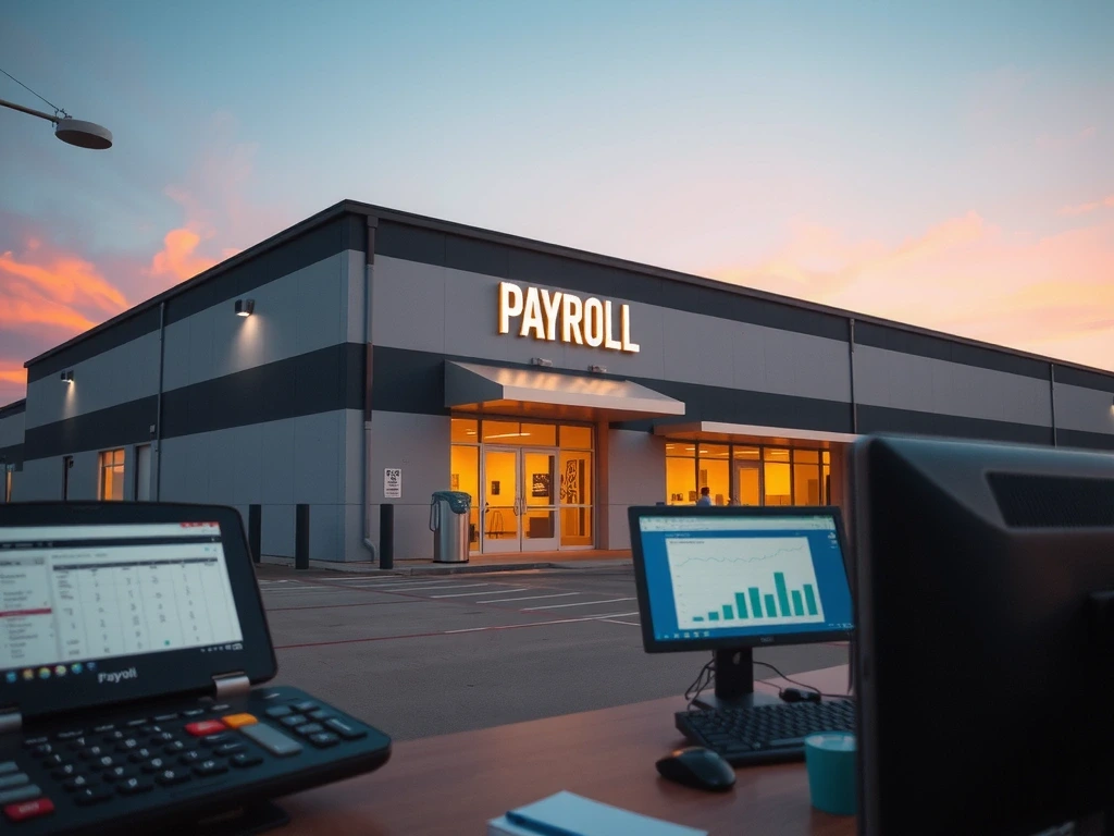 MyPayroll facility entrance at 6707 Alpha St, Amarillo